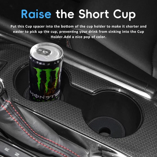 Miniatura 6 de Auovo Espaciador de repuesto para portavasos de 2.75 pulgadas, apto para Chevy Camry, accesorios de silicona, soporte para tazas, elevador