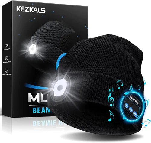 KEZKALS Regalos para el día de San Valentín para él y ella, gorro LED Bluetooth, regalos de San Valentín para hombres, mujeres, él, marido, regalos