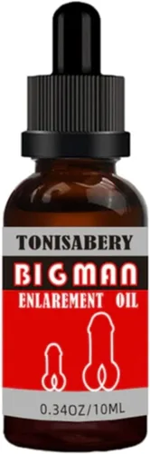 Miniatura 4 de Bigman Enlarge - Aceite de masaje de hierbas para hombre, mezcla botánica natural para piel y comodidad, 0.3 fl oz de ampliación