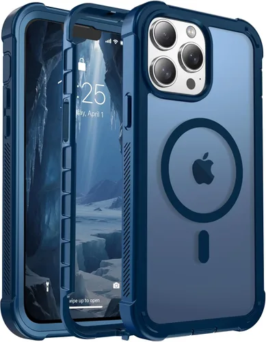 Miniatura 155 de jaroco - Funda magnética compatible con MagSafe para iPhone 11 de 6.1 pulgadas; protección de grado militar contra caídas, de doble capa