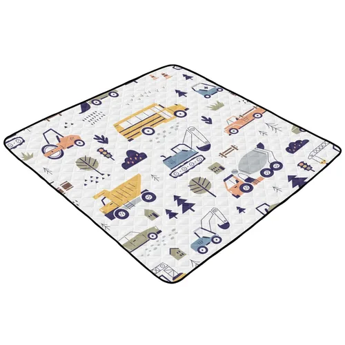 Miniatura 2 de Construction Vehicles Soft Thick Baby Playmat for Indoor Outdoor Cozy Breathable Playroom Activity Mat for Baby Kids Toddlers Infants, 50'' x 50