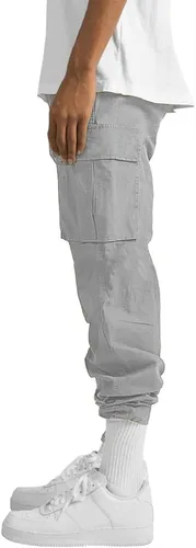 Miniatura 2 de HUNGSON Pantalones cargo casuales para hombre, pantalones de senderismo, pantalones atléticos, de algodón, holgados, rectos, para hombre