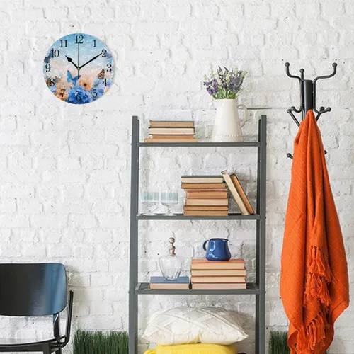 Miniatura 4 de Bathing Capybara Pattern Wall Clock Decorative Hanging Clock Silent Non Ticking Square Clock for Living Room Kitchen Bedroom