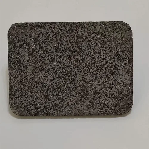 Baldosa de piedra volcánica para cocinar, superficie plana sin ranura, esquinas redondeadas, 6 "x 8", piedra volcánica para cocinar pizza, carne,