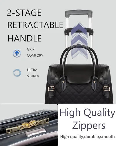 Miniatura 5 de VH&GRED Equipaje de viaje de negocios18 pulgadas caja de tela bolsa de carro pequeña maleta portátil de rueda universal maleta femenina se puede