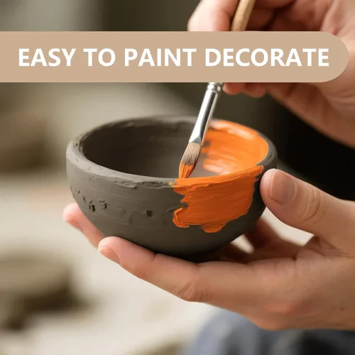Miniatura 6 de VIBRATITE Arcilla natural seca al aire a granel, 10 libras de arcilla de cerámica para modelado multiusos para principiantes y profesionales (gris)