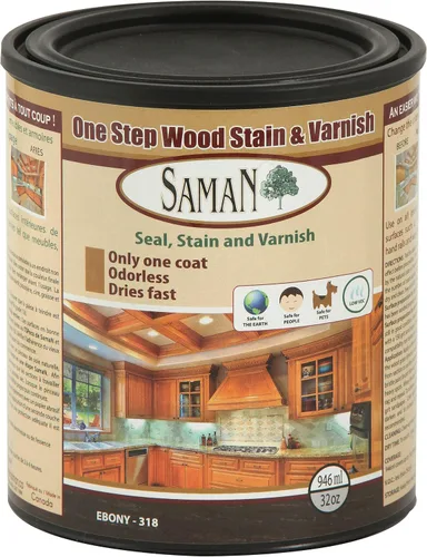 Miniatura 14 de SamaN Interior One Step Sellador, Tinte y Barniz para Madera – Tinte a Base de Aceite Sin Olor - Protección para Muebles y Madera Fina