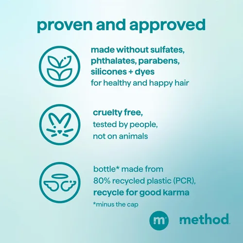 Miniatura 6 de Method Curl Defining Co-Wash, Coco Twist, leche de coco + aguacate + notas de macadamia, 13.5 onzas