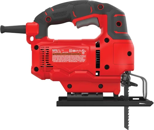 Miniatura 11 de CRAFTSMAN Sierra de calar, 4 ajustes orbitales, hasta 3,000 SPM, 5 amperios, con cable (CMES610)