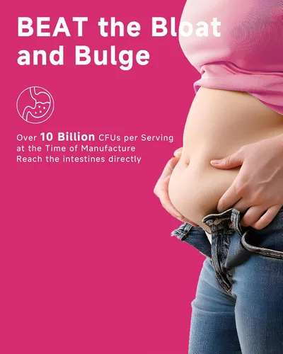 Miniatura 2 de Polvo probiótico para mujeres, más de 100 mil millones de UFC, probióticos en polvo de arándano para la salud vaginal/intestinal/digestiva/inmune