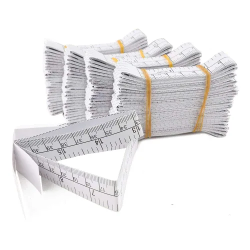 WIN TAPE Cinta métrica de papel de 3.3 ft de 40 pulgadas, reglas de medición de heridas, cabeza de medición de bebés usada Educare, paquete