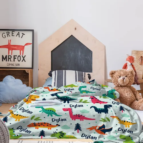 Miniatura 65 de Artsadd Manta de bebé personalizada para niños y niñas con nombre, manta personalizada con nombre de bebé con patrón de unicornio, manta