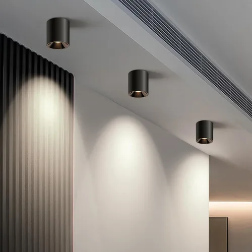 Miniatura 10 de OKELI Lámpara de Techo LED Moderna de Montaje al Ras COB 20W 4000K Luces de Techo Cilíndricas, Lámparas de Iluminación Regulables para Pasillo