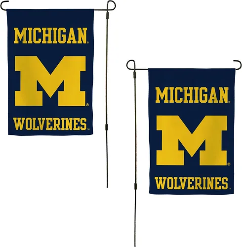 Miniatura 9 de Desert Cactus Bandera de jardín de la Universidad de Michigan UM – 19 x 12 pulgadas, bandera de Michigan Wolverines, para exhibición al aire libre