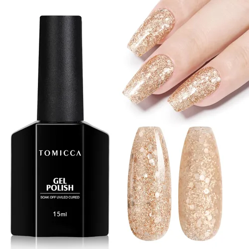 Miniatura 32 de TOMICCA Capa superior de gel mate, 0.5 onzas líquidas, acabado mate para esmalte de uñas de gel, remojar LED UV para curar de larga duración