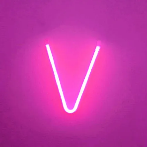 Miniatura 23 de Letrero de neón, letras de neón, letras del alfabeto de neón iluminadas, letras con luces LED, letras de marquesina iluminadas, batería, USB, rosa