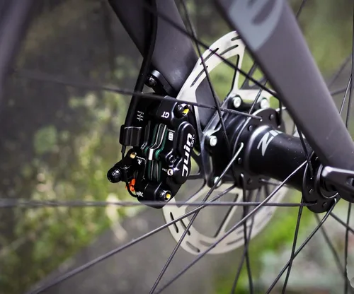Miniatura 9 de GT-F Juego de pinzas de freno de disco hidráulico accionado por cable de 4 pistones para bicicleta de bicicleta hidráulica para montaje plano