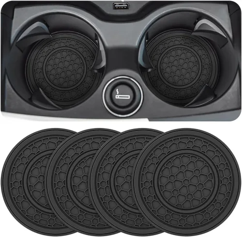 Miniatura 11 de Osilly Paquete de 2 posavasos de automóvil para portavasos de automóvil de 2.75 pulgadas, antideslizantes, antipolvo, universales, impermeables