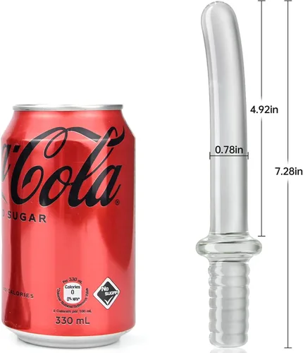 Miniatura 6 de Varita de masturbación con consolador de cristal de cristal, masajeador de masturbación vaginal, tapón anal, palo de placer, estimulación del ano