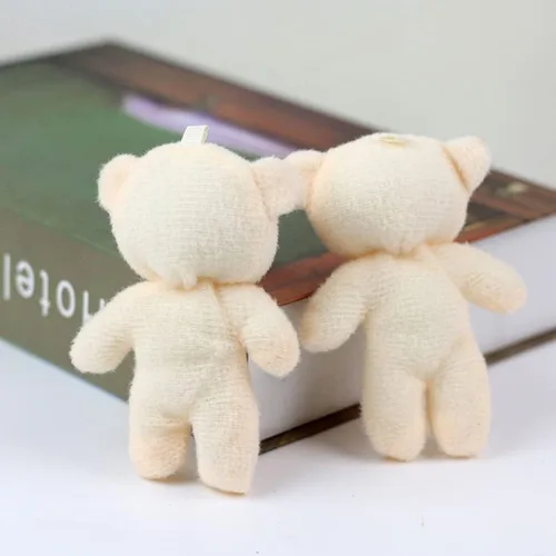 Miniatura 5 de Paquete de 12 mini colgantes de oso adorables osos pequeños para llaveros, mochilas, bolsos, manualidades, figuras de oso ligeras y portátiles
