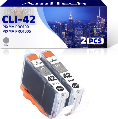 Miniatura 12 de CLI-42 BK Pixma Pro-100 - Cartuchos de tinta de repuesto para Canon CLI42 CLI-42 Cartucho de tinta negro para impresoras Pixma Pro-100S, paquete de 2