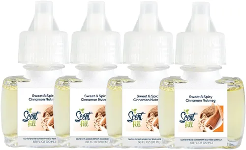 Miniatura 12 de Scent Fill Ambientador enchufable de pachulí de vainilla, 4 recambios de aceite perfumado