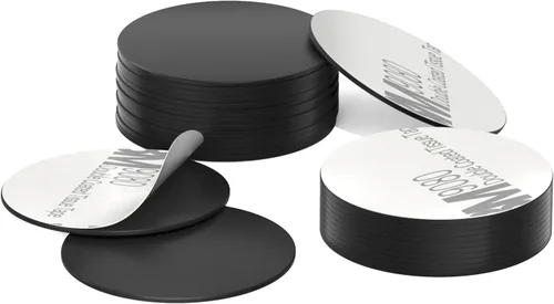 10 piezas Etiquetas NFC Negras NTAG215 NFC 215 Etiquetas NFC Monedas Tarjetas Negras Pegatinas NFC Redondas 13.56MHz Chip NFC con Respaldo Adhesivo,