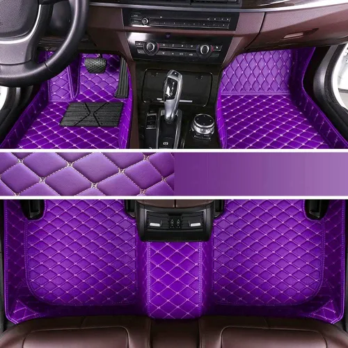 Miniatura 45 de Personaliza los tapetes de cuero de lujo de protección para todo tipo de clima para el 99 % de los automóviles, SUV y camiones según el modelo Beige