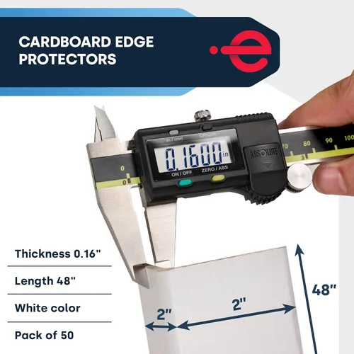 Miniatura 3 de Protectores de borde de cartón para envío: 2 pulgadas de ancho x 2 pulgadas de profundidad x 48 pulgadas de largo, servicio mediano .160 ga