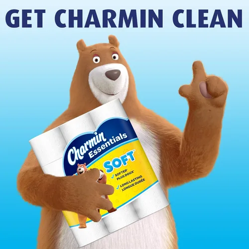 Miniatura 8 de Charmin Essentials - Mega rollos de papel higiénico suave, 9