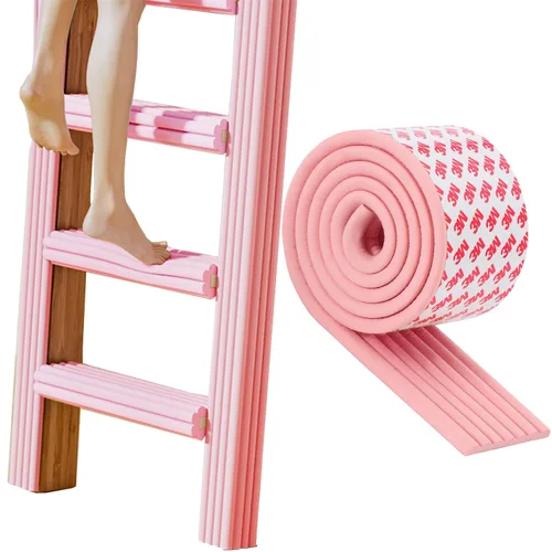 Miniatura 9 de Almohadillas para escalera de litera, cubierta autoadhesiva para escalera de litera, acolchado de espuma para escalón de litera, almohadillas