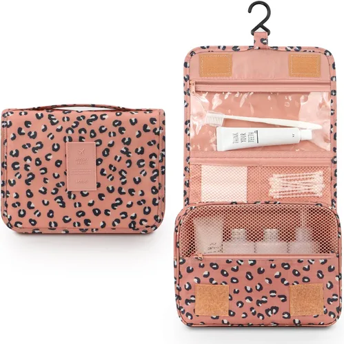 Miniatura 2 de Mossio Neceser colgante Organizador grande de viaje de maquillaje cosmético para hombres y mujeres con gancho resistente