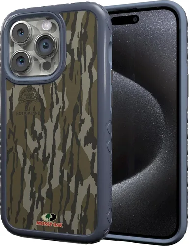 Miniatura 88 de cellhelmet Mossy Oak Agua Yellowfin Funda de doble capa en gris diseñada para iPhone 13 Mini a prueba de golpes y caídas, duradera, como se ve