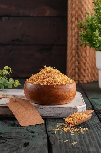 Miniatura 5 de GOURMO Kadayif al horno triturado 200g (7.1 oz), Masa de fillo triturada Kataifi asada para relleno de chocolate Dubai, Kunafa, Knafeh