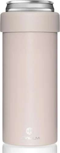 Miniatura 12 de Enfriador aislado de acero inoxidable para latas delgadas de 12 onzas Soporte para bebidas de latas delgadas para seltzer duro, cerveza, refrescos