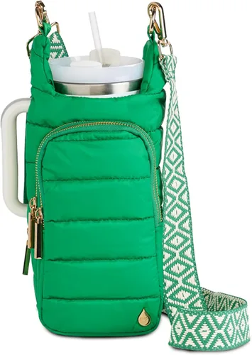 Miniatura 18 de WanderFull® Ranura con cremallera original HydroBag® HANDLE™ para mango, soporte para botella de agua cruzado manos libres y accesorios para vasos