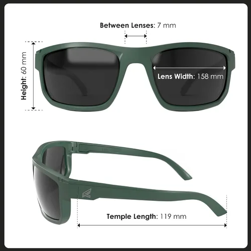 Miniatura 5 de EDGE Gafas de seguridad Defiance Wayfarer, Gafas de seguridad polarizadas Z87, Gafas de sol Z87 para hombre, Gafas de protección, Gafas Z87