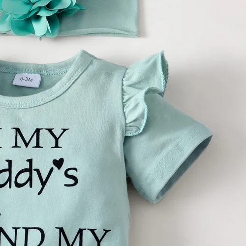 Miniatura 51 de SUNNY PIGGY Ropa para bebé recién nacida, con volantes, mameluco de algodón floral, conjunto de pantalones de algodón para niñas