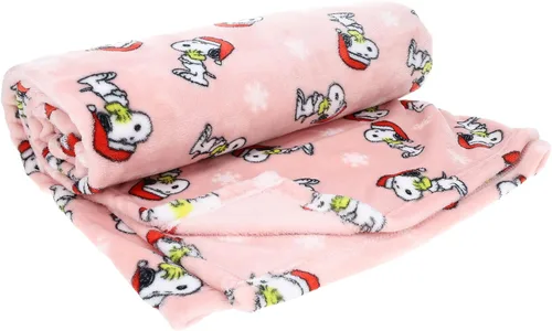 Miniatura 2 de Peanuts Juego de pantuflas para raspar con manta adicional Snoopy de vacaciones y Woodstock
