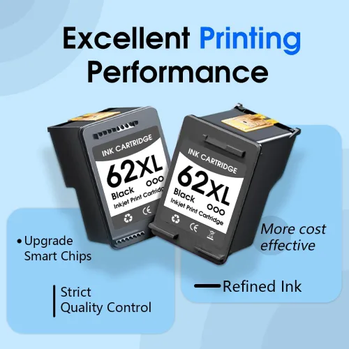 Miniatura 3 de 62XL - Cartuchos de tinta negros y colores de alto rendimiento compatibles con HP Ink 62 62xl cartucho de tinta apto para impresora HP Envy 5660