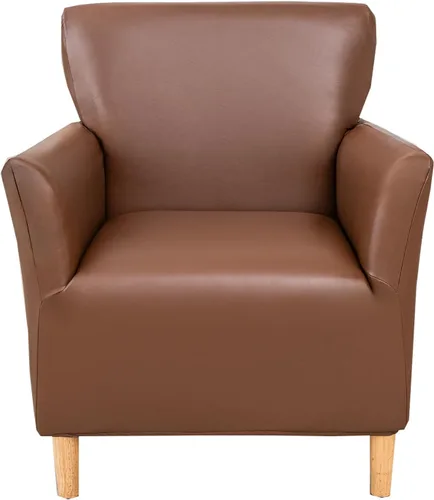 Miniatura 34 de CRFATOP - Funda elástica para sillón de mediados de siglo moderno de 1 pieza, fundas de silla de acento de jacquard con brazos, fundas de silla