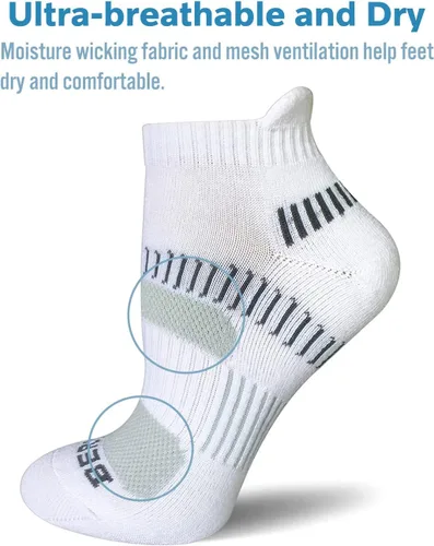 Miniatura 6 de BERING Calcetines deportivos para correr al tobillo para mujer (6 pares)