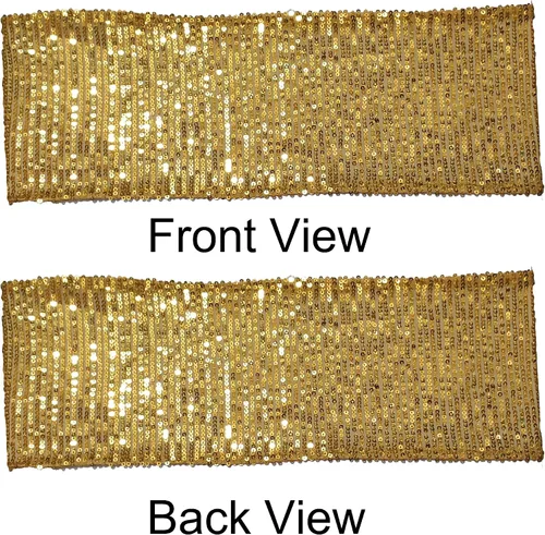 Miniatura 7 de Bandas de lentejuelas de alta elasticidad para decoración de fiestas de boda, bandas suaves, lazos de lentejuelas brillantes para decoración