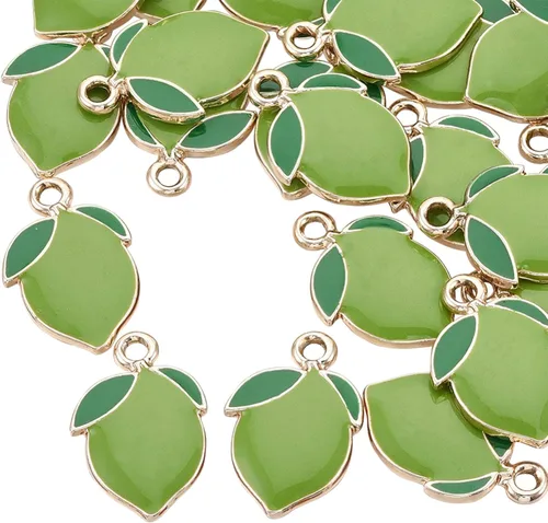 Miniatura 4 de DanLingJewelry 100 dijes de destello blanco esmaltado, dijes de relámpago para hacer joyas 100pcs-Flash Blanco