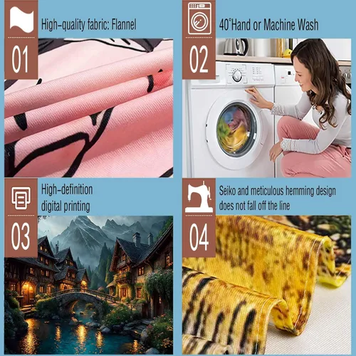 Miniatura 4 de Aidatain Tapiz de paisaje del mundo de cuento de hadas, tapiz grande de 80 pulgadas y 60 pulgadas, tela de franela para colgar en la pared de niños