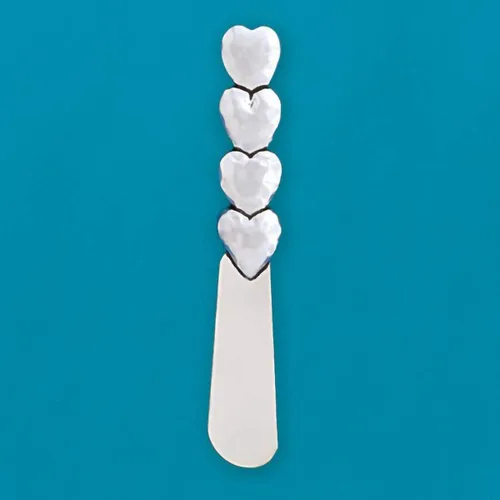 Miniatura 2 de Basic Spirit Cuchillo esparcidor de mantequilla – Corazón – Gadgets de cocina de queso suave, regalo decorativo para el hogar