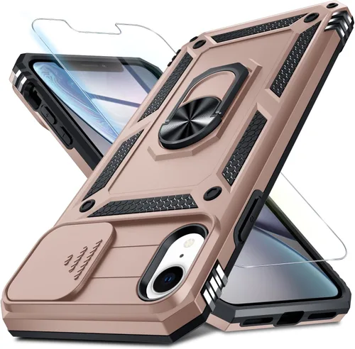 Miniatura 128 de Janmitta - Funda para iPhone 14 Pro con cubierta deslizante para lente de cámara incorporada + protector de pantalla, funda de cuerpo completo