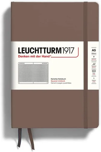 Miniatura 129 de LEUCHTTURM1917 - Cuaderno de tapa dura mediano A5 con 251 páginas numeradas para escritura y diario (verde menta, con puntos)