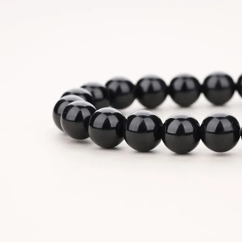 Miniatura 5 de COAI Pulsera de turmalina negra con árbol de la vida para mujer