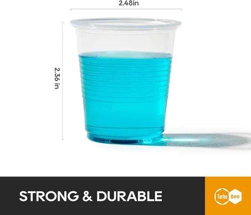 Miniatura 2 de Vasos de plástico desechables de 3 onzas, paquete de 500 unidades, vasos pequeños para enjuague bucal, vasos de muestra a granel para el hogar